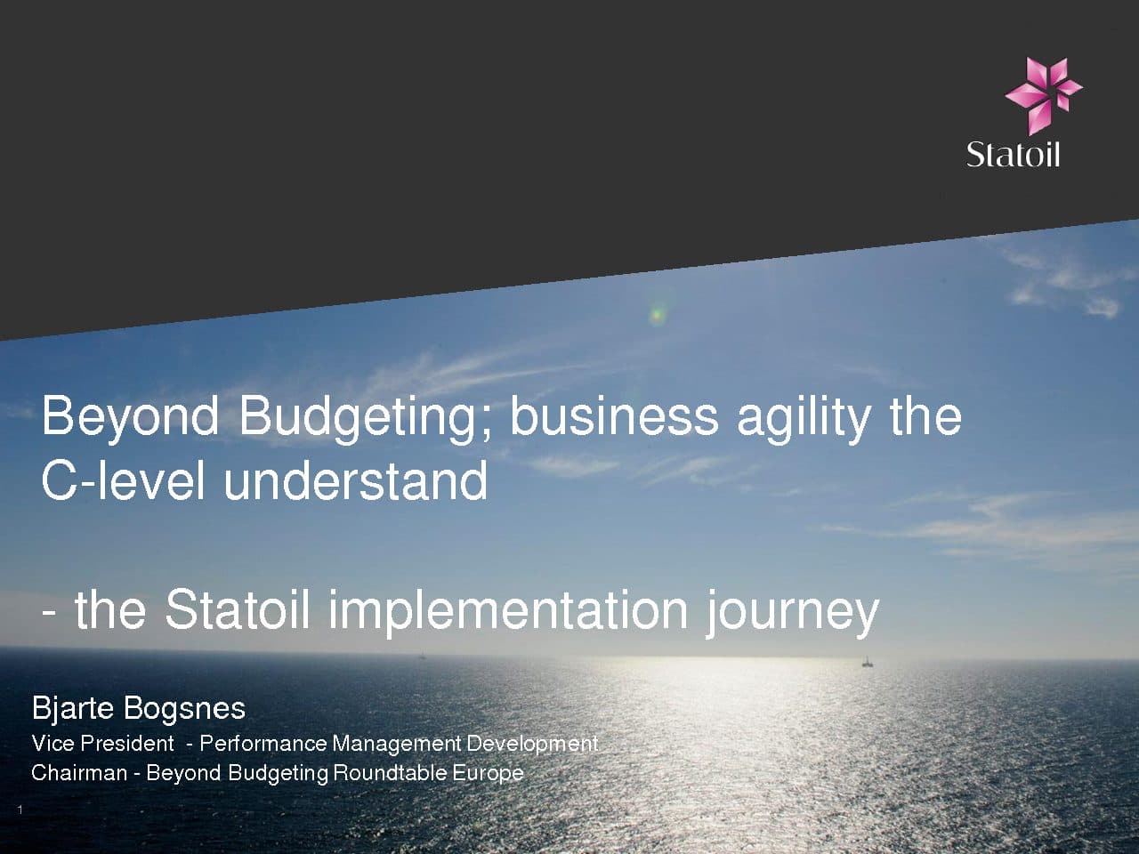 Beyond Budgeting – Business Agility the C-level Understand (and Are Starting to Like)
